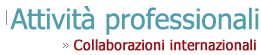 Collaborazioni internazionali